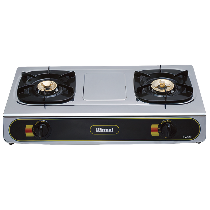 Gas table cooker 717mm stainless steel top plate