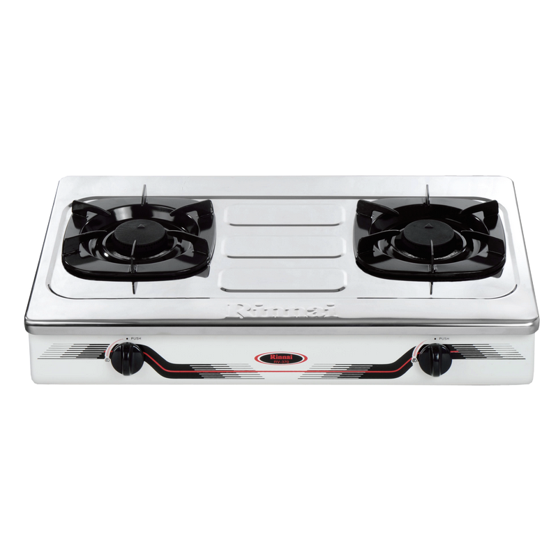 Gas table cooker 702mm stainless steel top plate