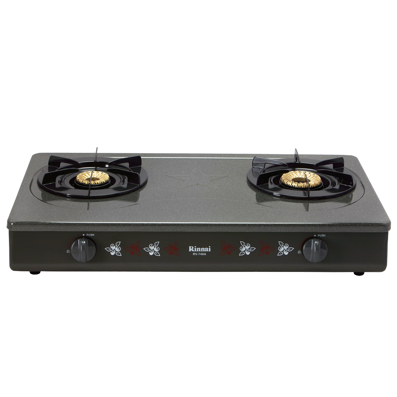 Gas table cooker 702mm enameled top plate